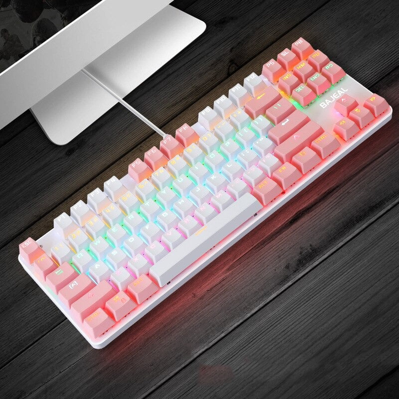 Minimalist Mechanical Keyboard 87 Keys Anti-Ghosting Gaming Keyboard Blue Switch Reddit Mechanical Keyboard