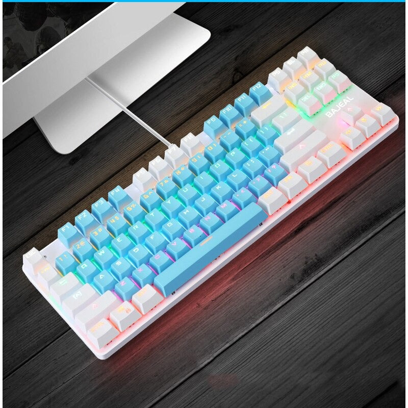 Minimalist Mechanical Keyboard 87 Keys Anti-Ghosting Gaming Keyboard Blue Switch Reddit Mechanical Keyboard