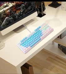 Minimalist Mechanical Keyboard 87 Keys Anti-Ghosting Gaming Keyboard Blue Switch Reddit Mechanical Keyboard