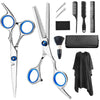 Image of Haircut Set Barber Hair Cutting Scissors Self Haircut Kit with Cape & Storage Case