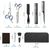 Image of Haircut Set Barber Hair Cutting Scissors Self Haircut Kit with Cape & Storage Case