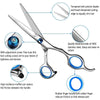 Image of Haircut Set Barber Hair Cutting Scissors Self Haircut Kit with Cape & Storage Case