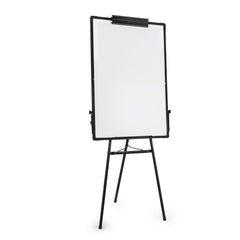 36"x24" Mobile Whiteboard with Stand Adjustable Height White Magnetic Board