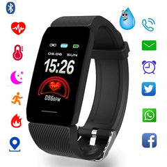 Blood Pressure and Heart Rate Smart Bracelet Fitness Tracker Waterproof Smart Band