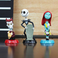 Set of 6 collectible figures nightmare before christmas