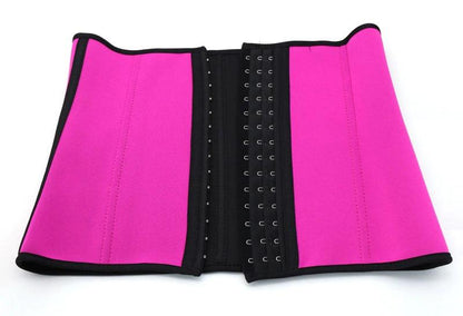 Latex Waist Trainer Velcro Fitness Belt Ab Slimming Zipper Neoprene