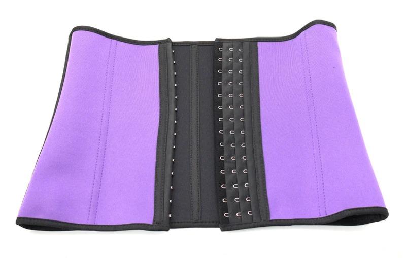 Latex Waist Trainer Velcro Fitness Belt Ab Slimming Zipper Neoprene