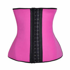 Latex Waist Trainer Velcro Fitness Belt Ab Slimming Zipper Neoprene