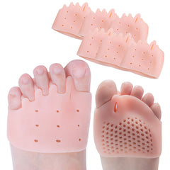 2pcs  Toe Separators Foot Relax Toe Spacers Pain Relief Yoga Toes with Soft Gel Pads for Feet Callus Prevention